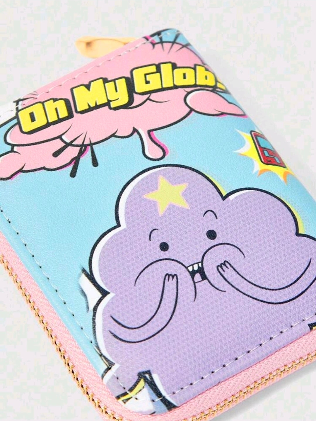 Adventure Time Lumpy Space Princess Oh My Glob Wallet Zip Purse