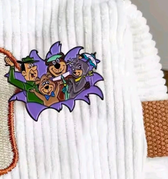 Hanna-Barbera Yogi Bear 2-Piece Enamel Pin Set with Boo-Boo & Full Crew