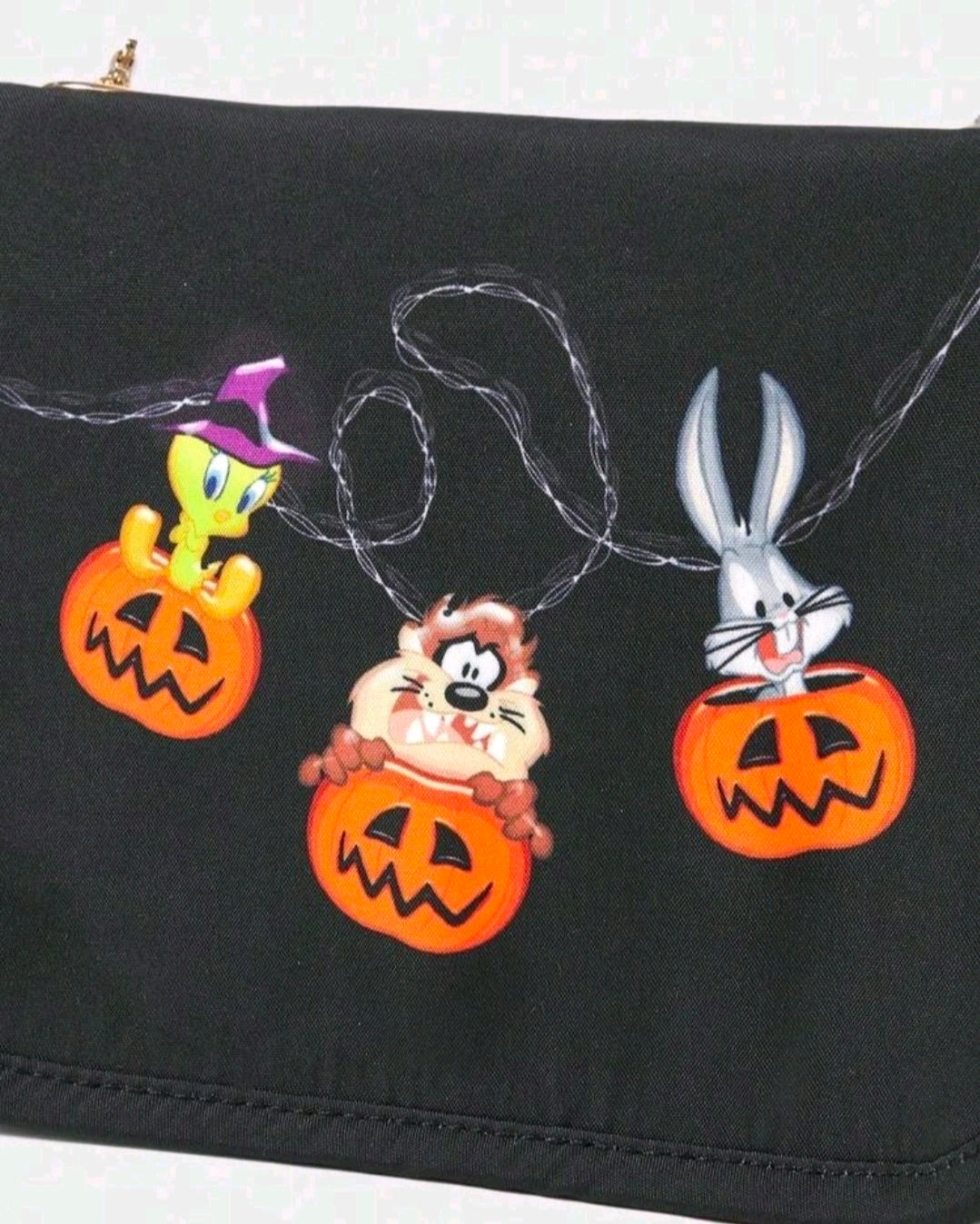 Looney Tunes Halloween 3pc Purse Set Tote Clutch Chain Bag