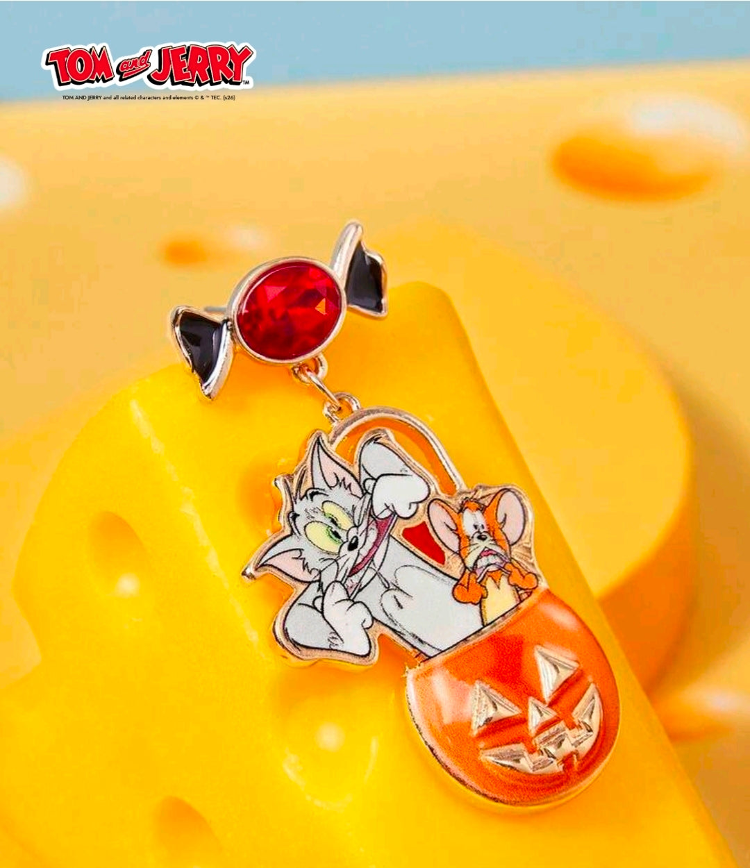 Tom & Jerry Halloween Pumpkin Earrings