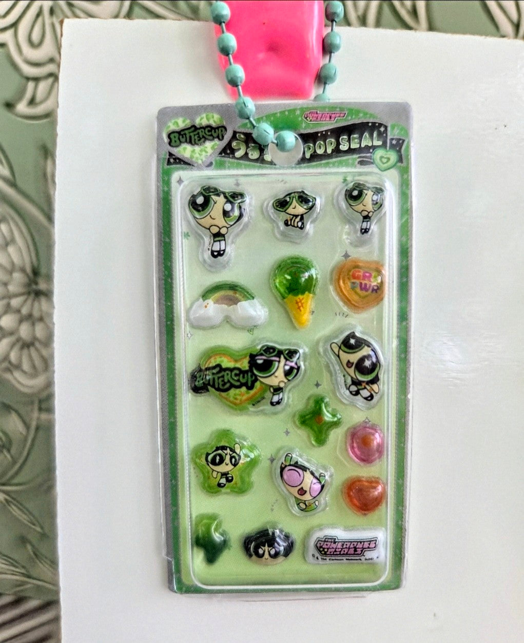Powerpuff Girls Gashapon Blister Pack 3D Resin Keychain 2.5in