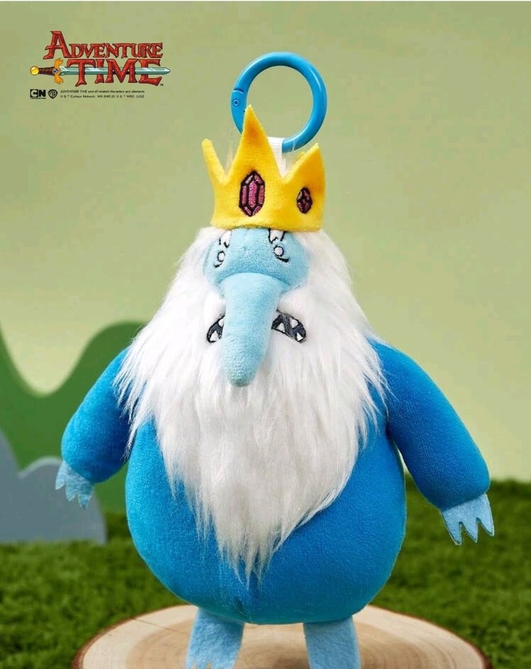 Adventure Time Ice King Soft Plush Clip-On Backpack & Bag Charm 5"