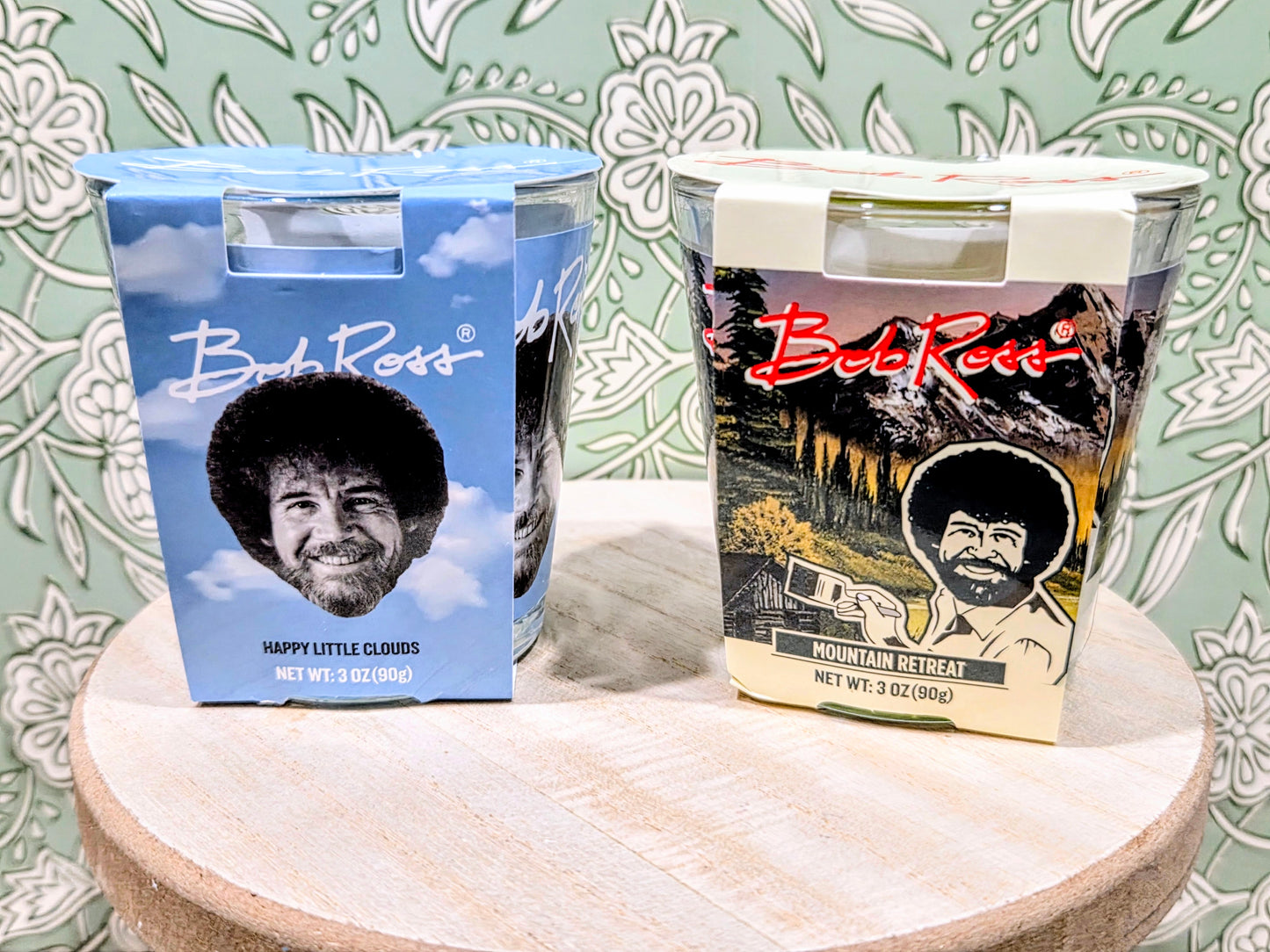 Bob Ross Candle Set - Happy Little Clouds & Mountain Retreat 3oz