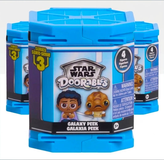Star Wars Doorables Series 3 Galaxy Peek Blind Box 3-Pack 12 Mini Figures