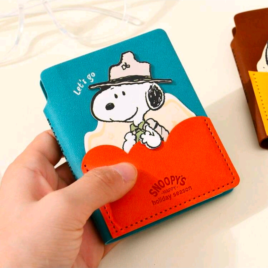 Snoopy Faux Leather Pocket Notebook Set Licensed Peanuts
