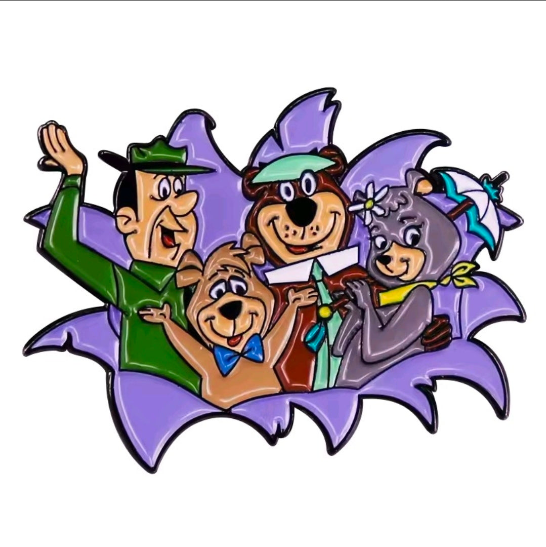Hanna-Barbera Yogi Bear 2-Piece Enamel Pin Set with Boo-Boo & Full Crew