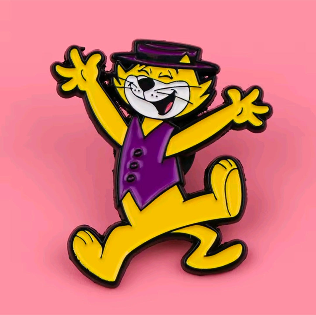 Hanna-Barbera Top Cat 3-Piece Hard Enamel Pin Set Retro 60s Cartoon