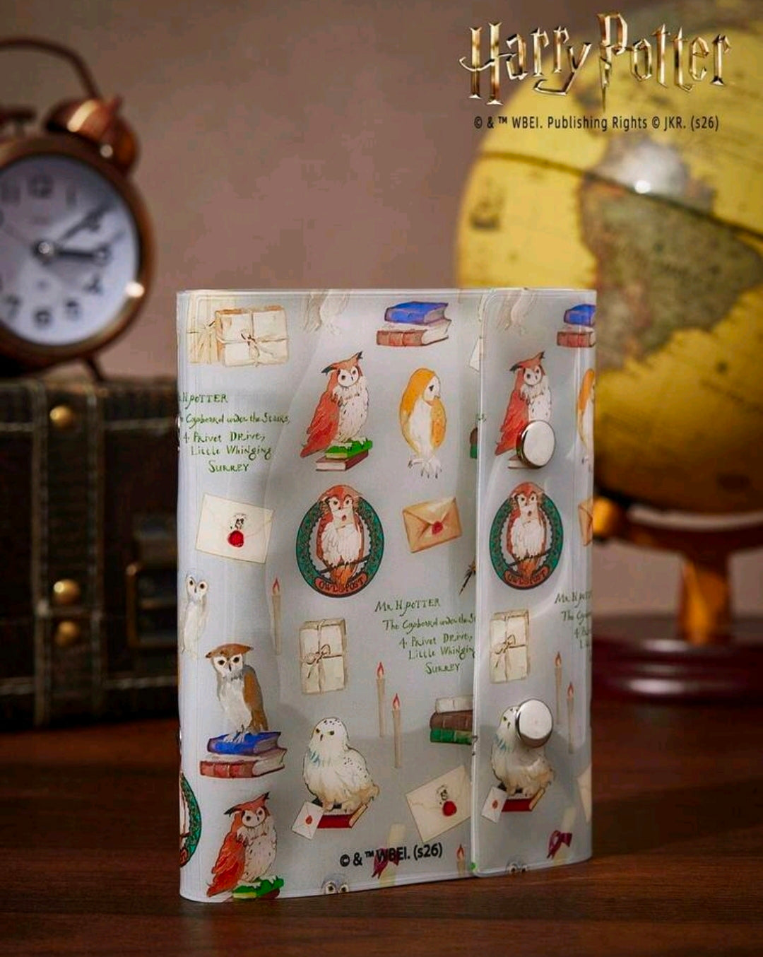 Harry Potter Transparent A7 Sticker Album Binder Owl Post Hedwig Privet Drive Licensed WBEI Kawaii Clear PVC