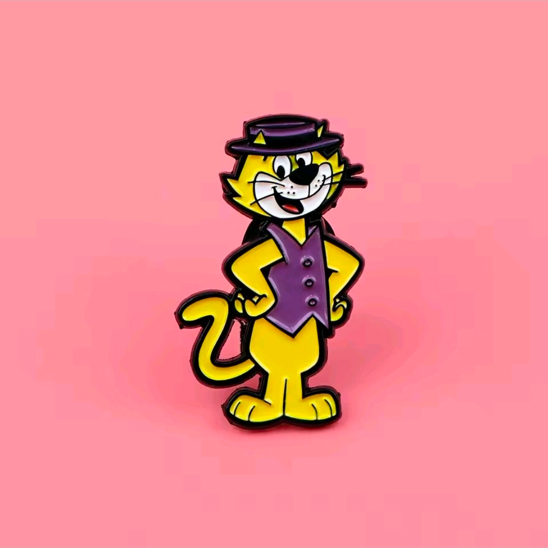 Hanna-Barbera Top Cat 3-Piece Hard Enamel Pin Set Retro 60s Cartoon
