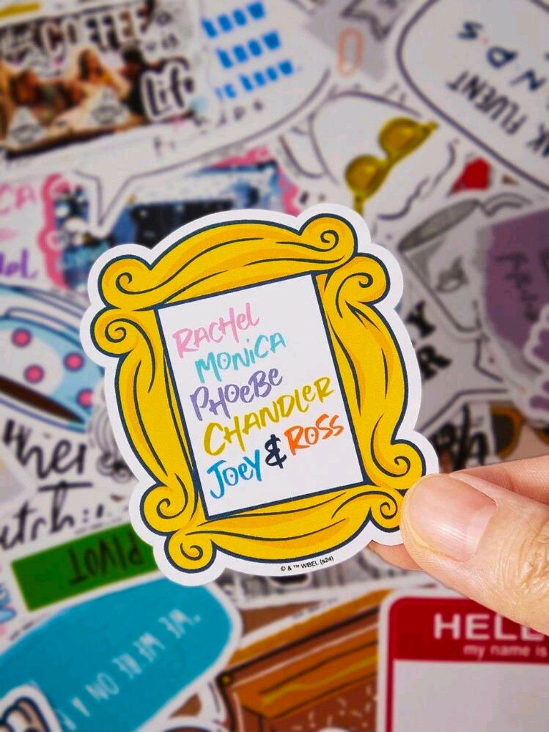 Friends TV Show Die Cut Sticker Pack 75pc Licensed WBEI Central Perk Quotes Lobster Pivot Kawaii Decals Journal Laptop