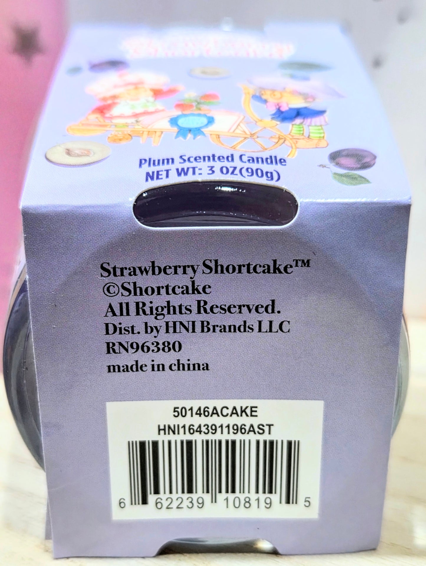 Strawberry Shortcake Candle Set - Strawberry & Plum Scented 3oz