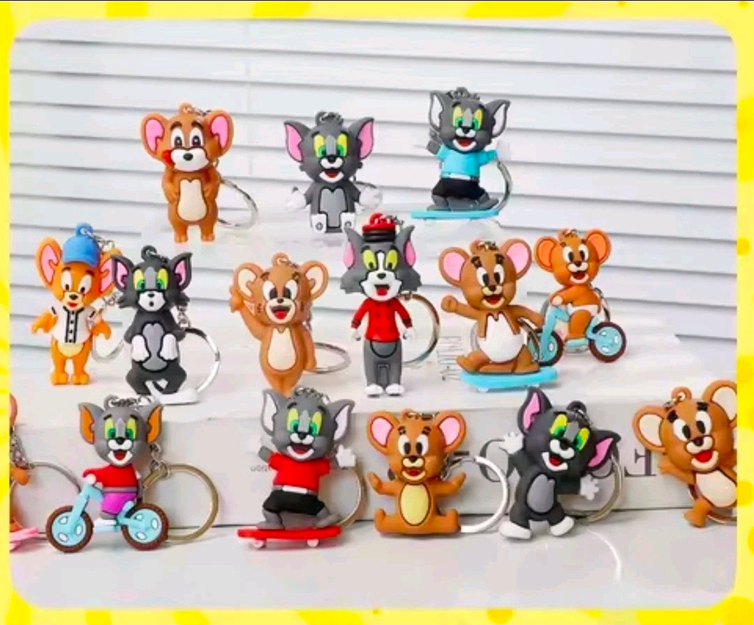 Tom & Jerry Keychain - Gold Mystery Blind Egg Hanna-Barbera Figure Surprise