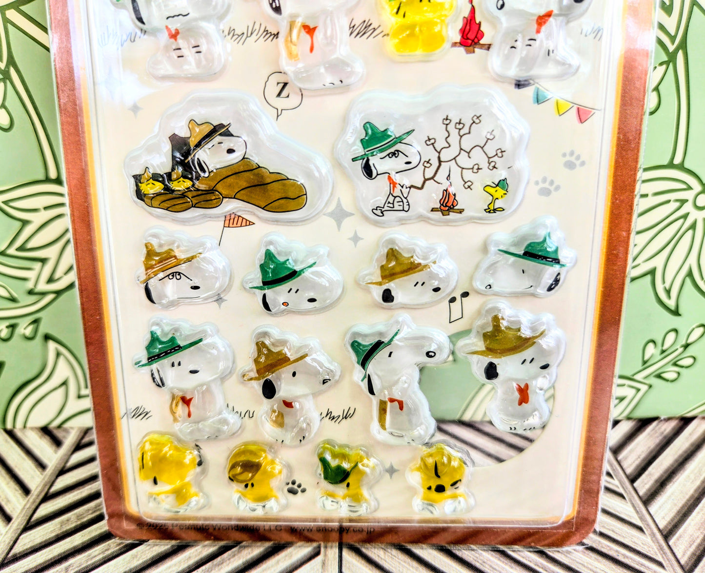 Peanuts Snoopy Bonbon Drop 3D Acrylic Sticker Charm Sheet