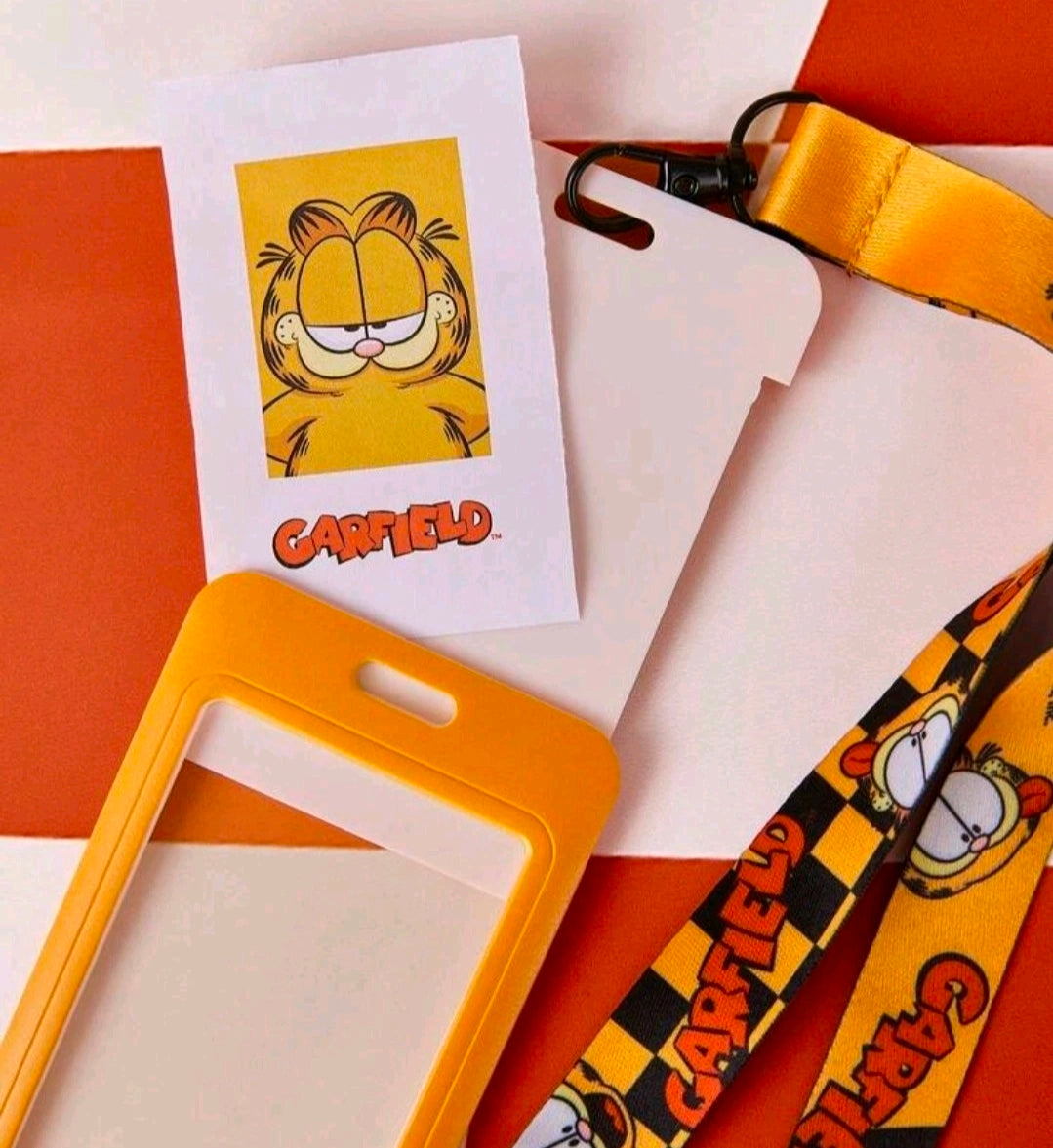 Garfield Lanyard & Badge Holder Set Just Dunk It NEW