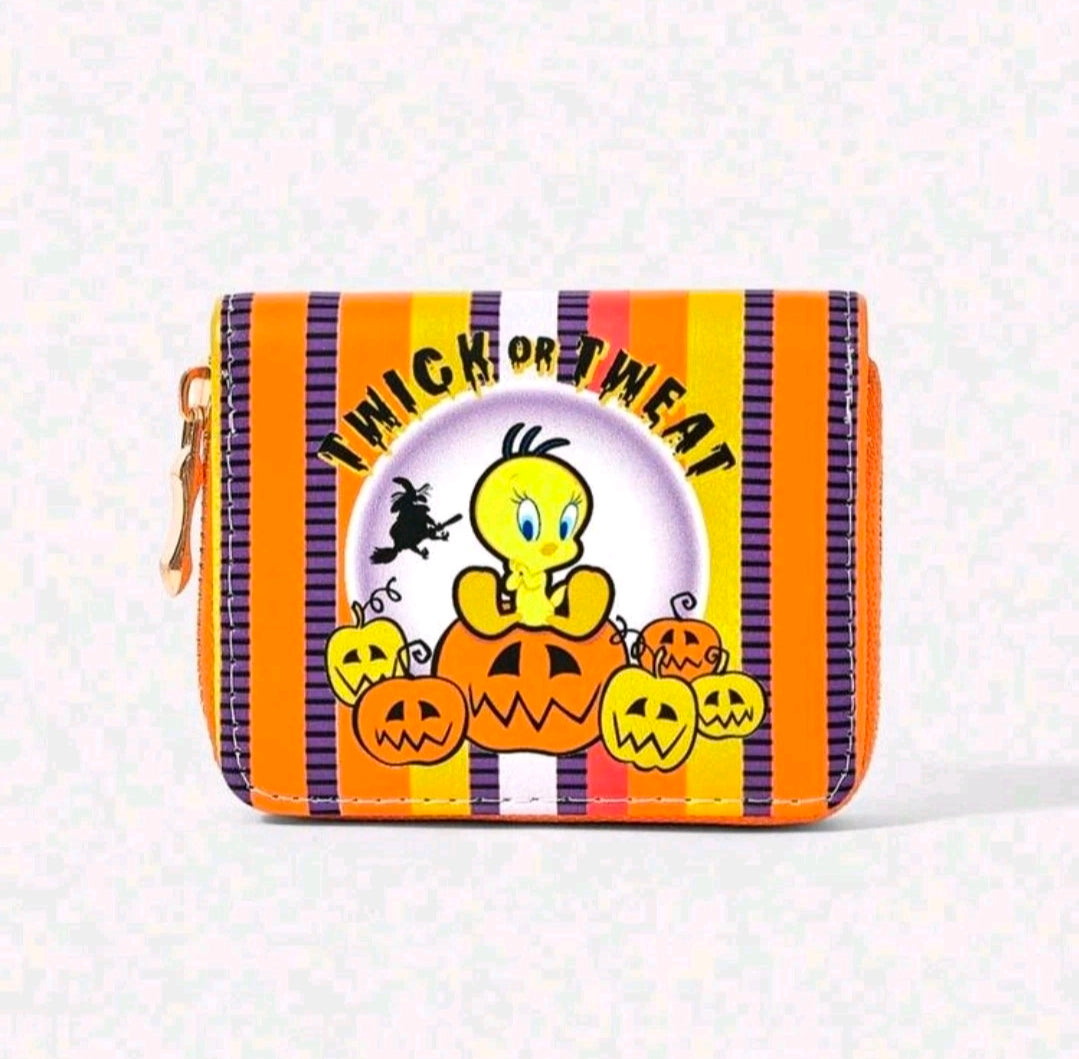Looney Tunes Tweety Bird Halloween Zip Around Wallet