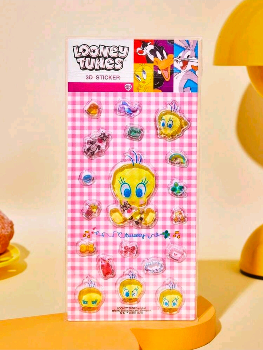 Looney Tunes Tweety Bird 3D Crystal Puffy Sticker Sheet
