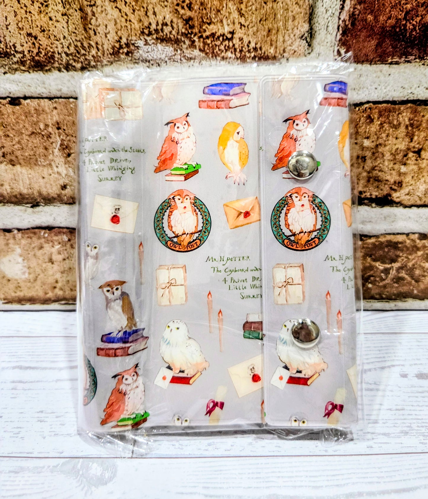 Harry Potter Transparent A7 Sticker Album Binder Owl Post Hedwig Privet Drive Licensed WBEI Kawaii Clear PVC