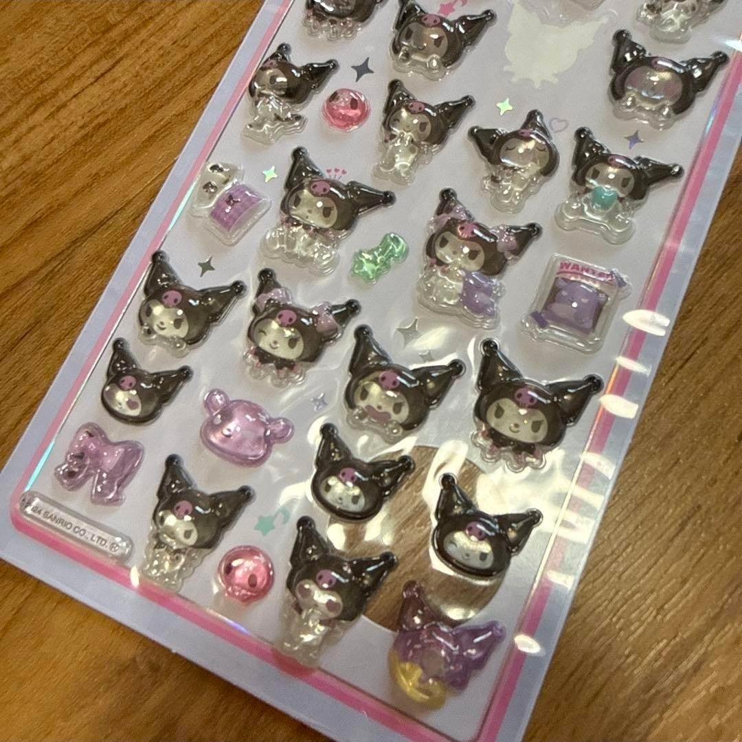 Sanrio Bonbon Drop Seal Sticker Sheets Puffy Resin Acrylic