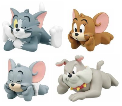 Tom & Jerry Chill Time Fig Complete Set Tom Jerry Tuffy Spike Takara Tomy NEW