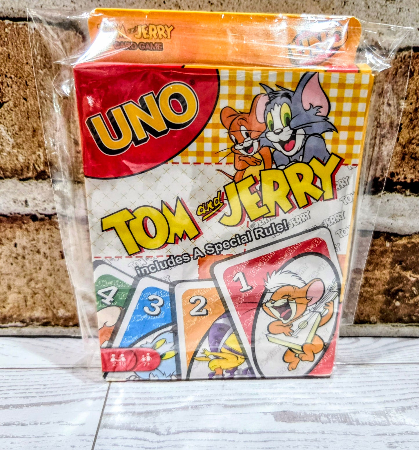 Tom and Jerry UNO Card Game Special Rule Mattel Cartoon Network Retro 90s Family Game Night Collectible