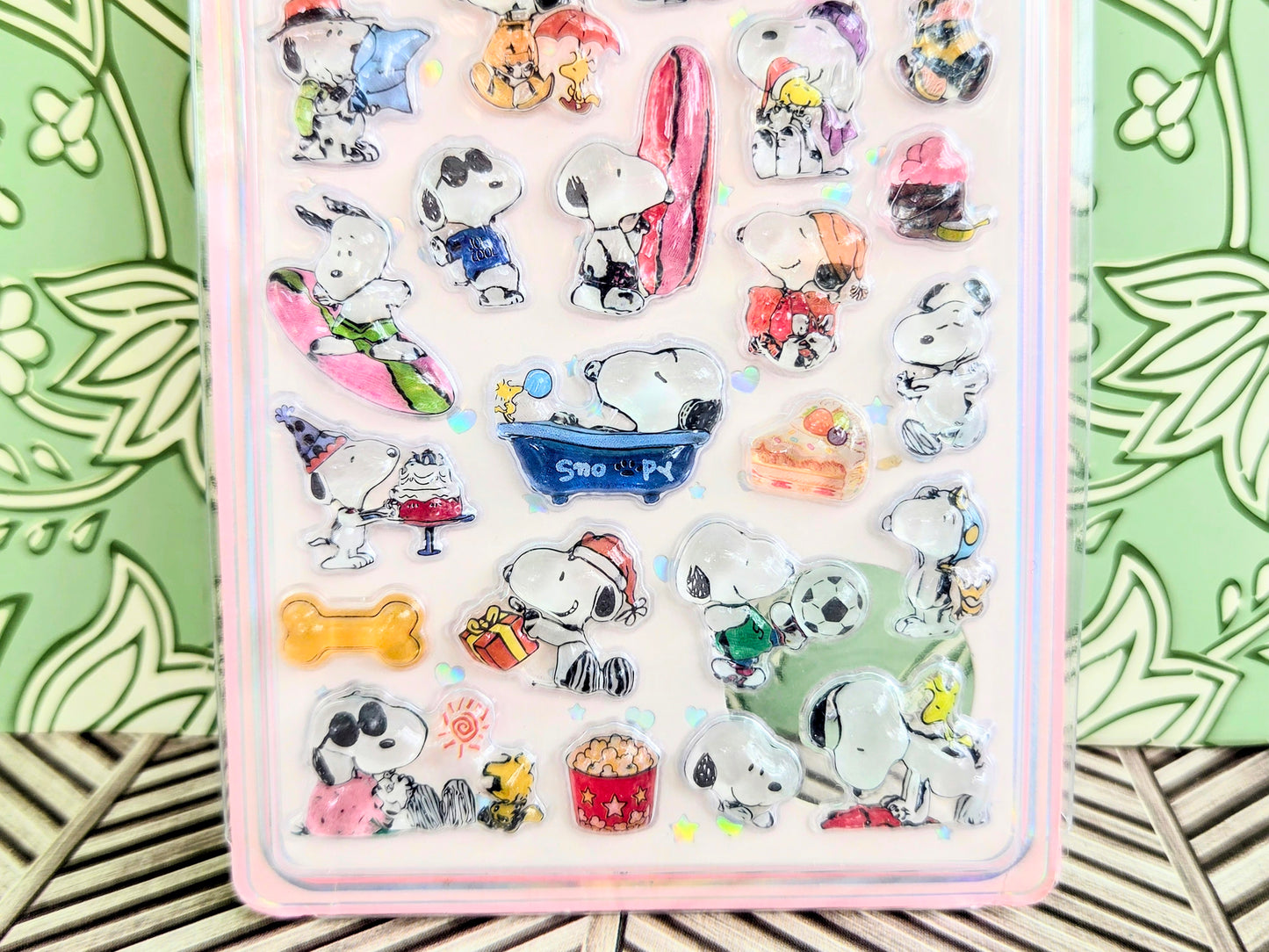 Peanuts Snoopy 3D Raised Acrylic Sticker Sheet