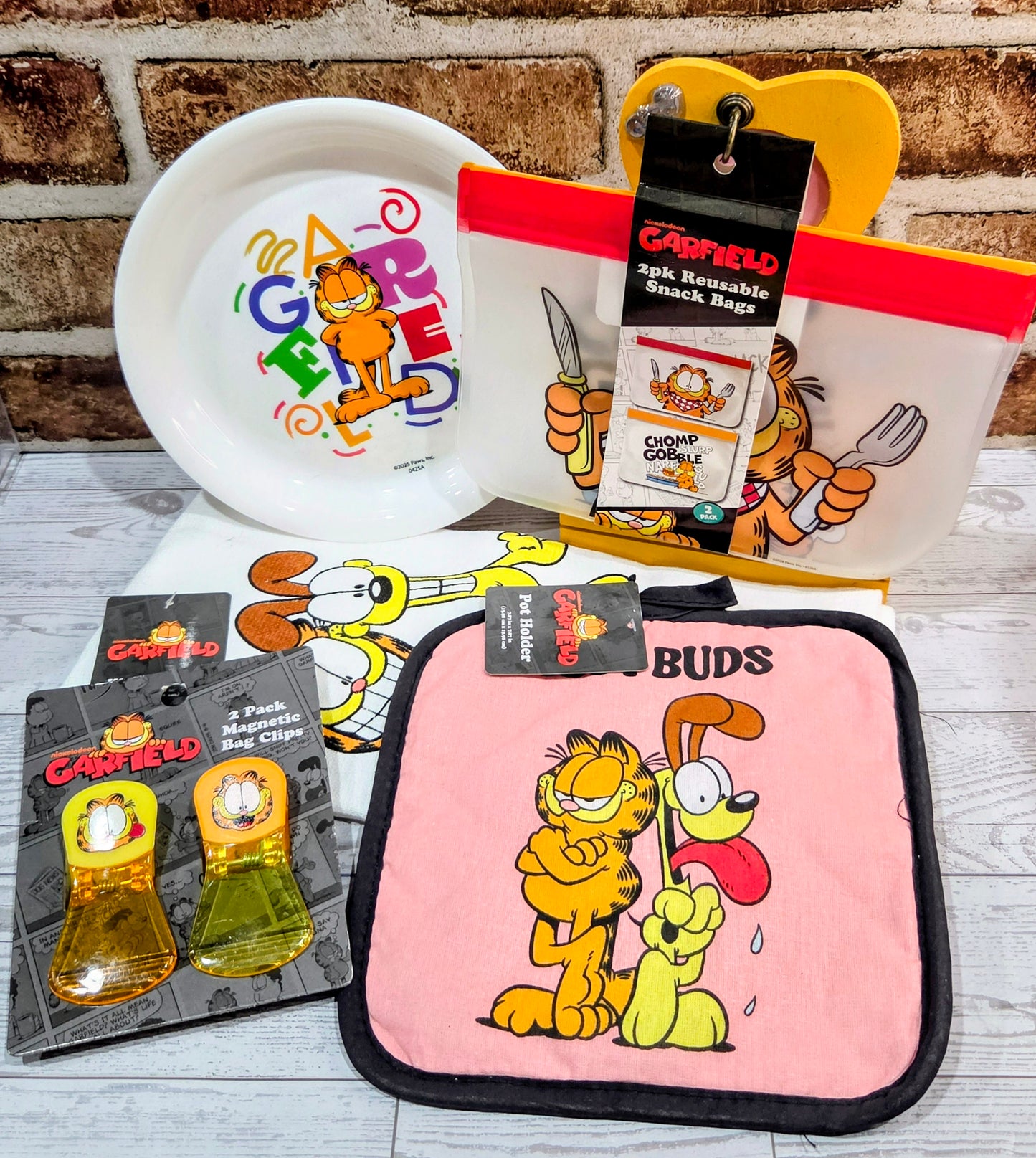 Garfield & Odie Pink Best Buds Kitchen Bundle 6pc Set