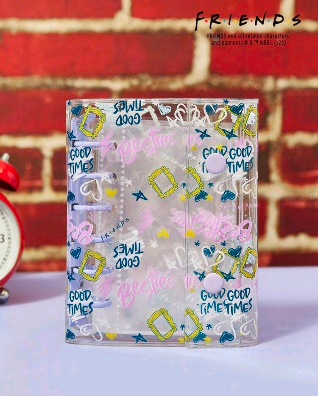 Friends TV Show Transparent A7 Sticker Album Binder Besties Good Times Licensed WBEI Kawaii Clear PVC Photo Card