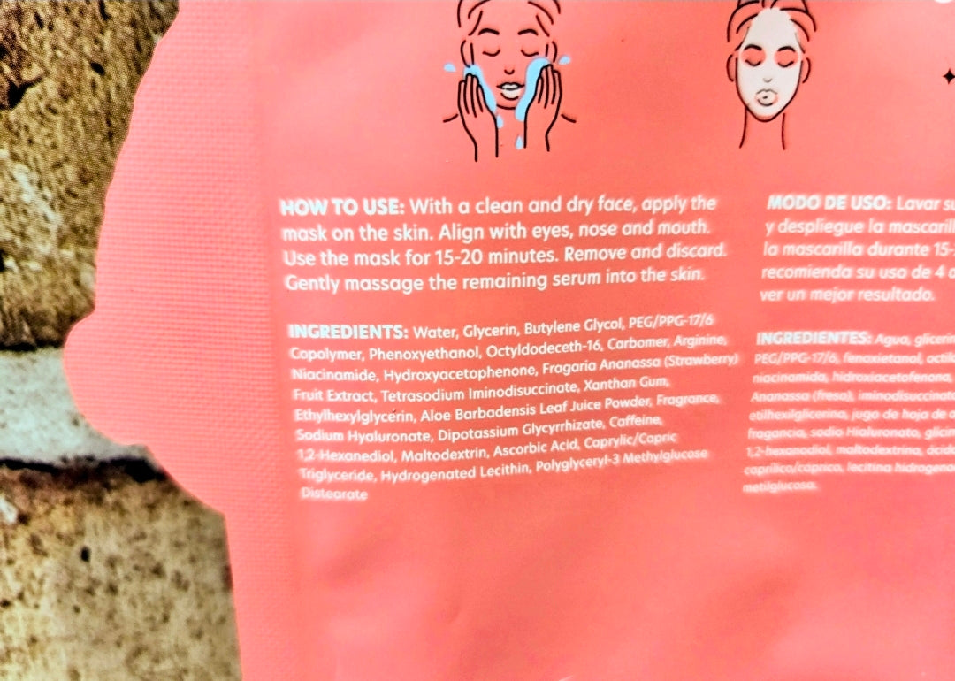 Peanuts x Célavi Snoopy Face Sheet Mask Choose Variant Self Love Collagen Berry Glow