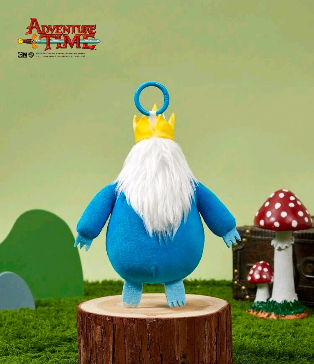 Adventure Time Ice King Soft Plush Clip-On Backpack & Bag Charm 5"
