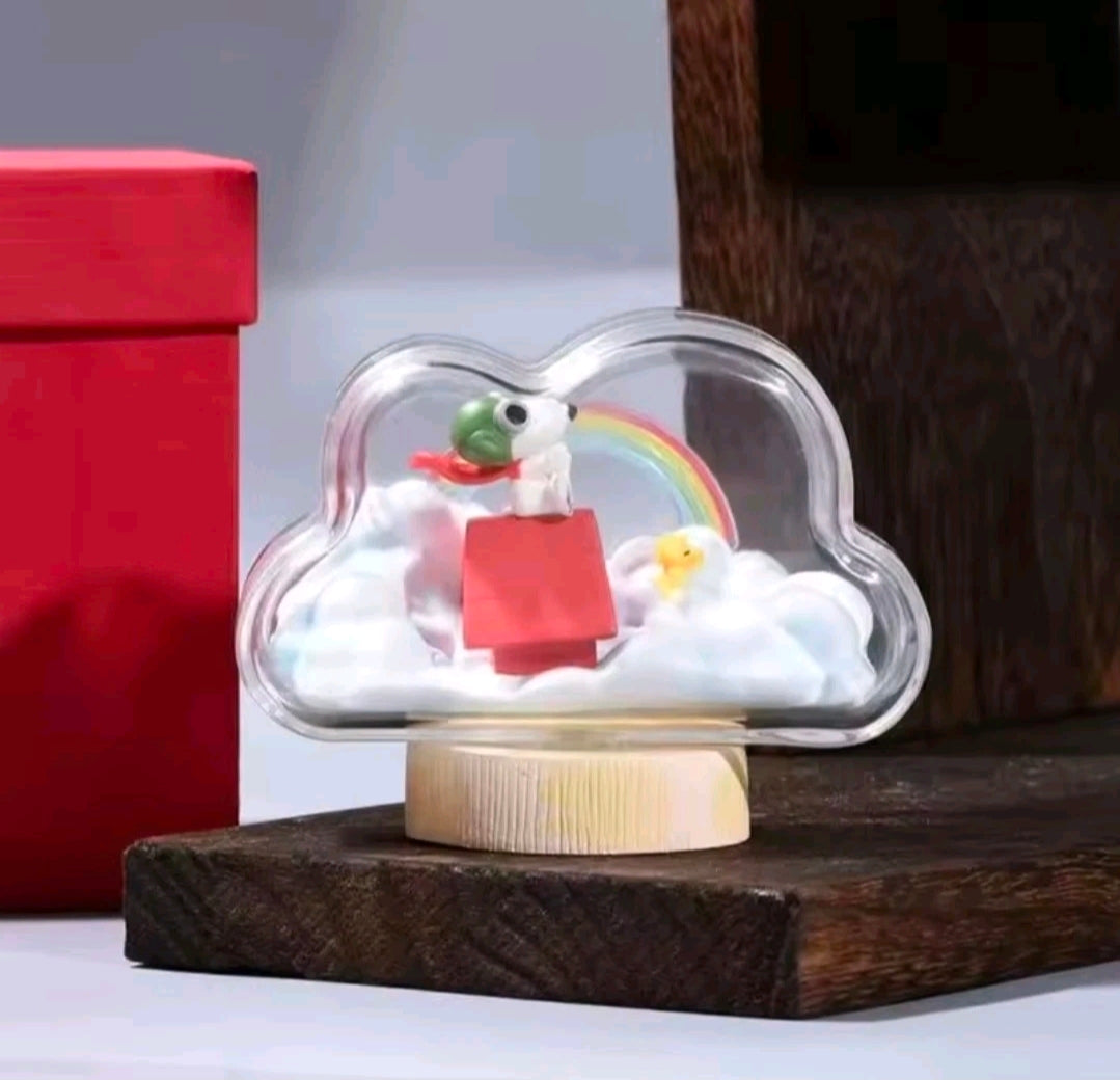 Re-Ment Snoopy Weather Terrarium Sunny After Rain — Sealed