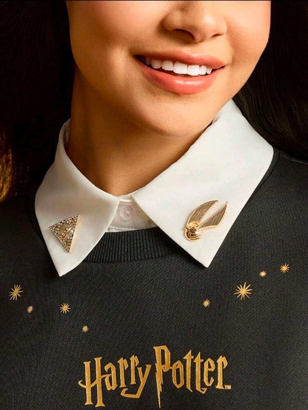 Harry Potter 5 Piece Enamel Pin Set Sorting Hat Snitch Hedwig