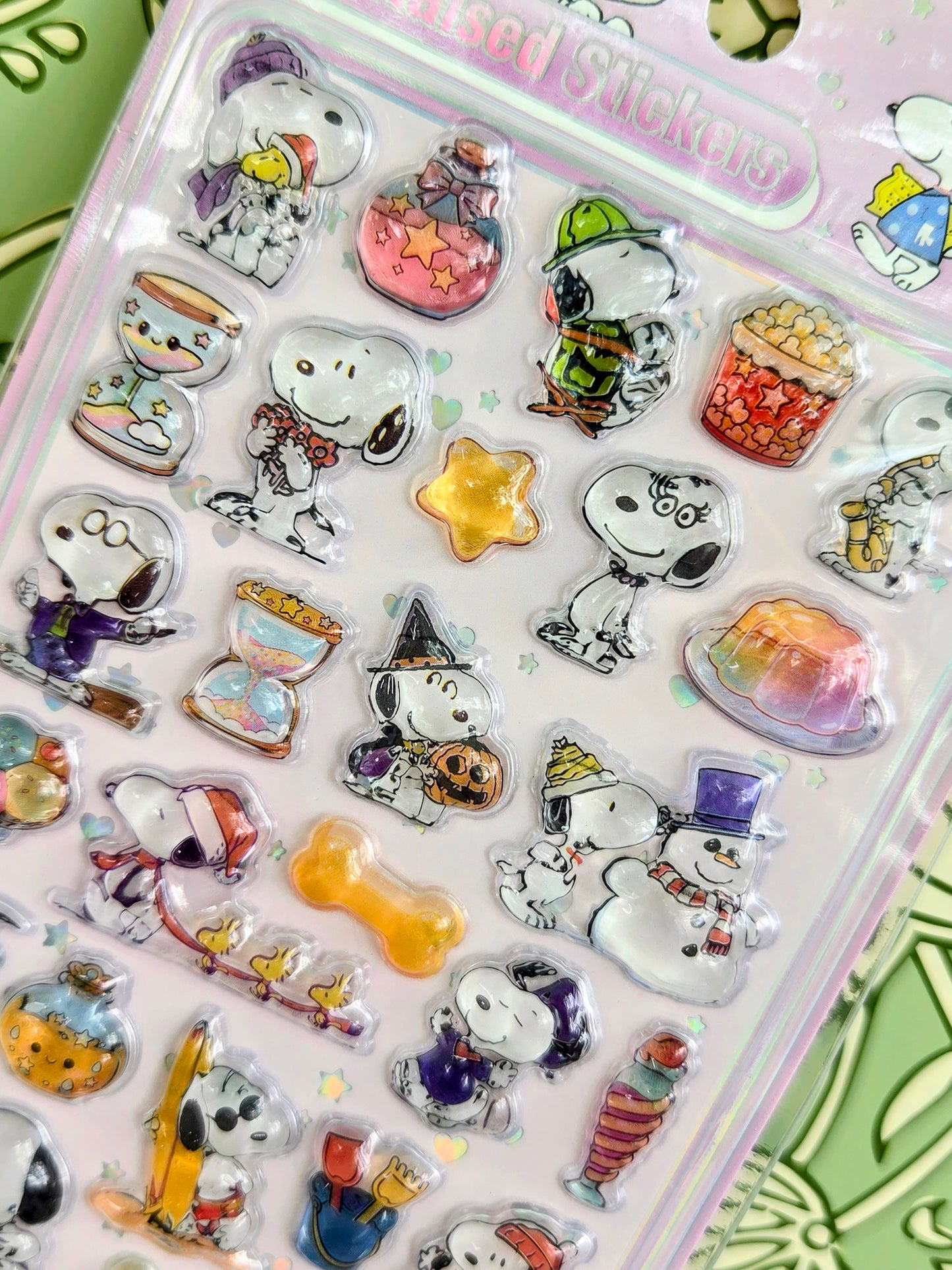Peanuts Snoopy 3D Raised Acrylic Sticker Sheet