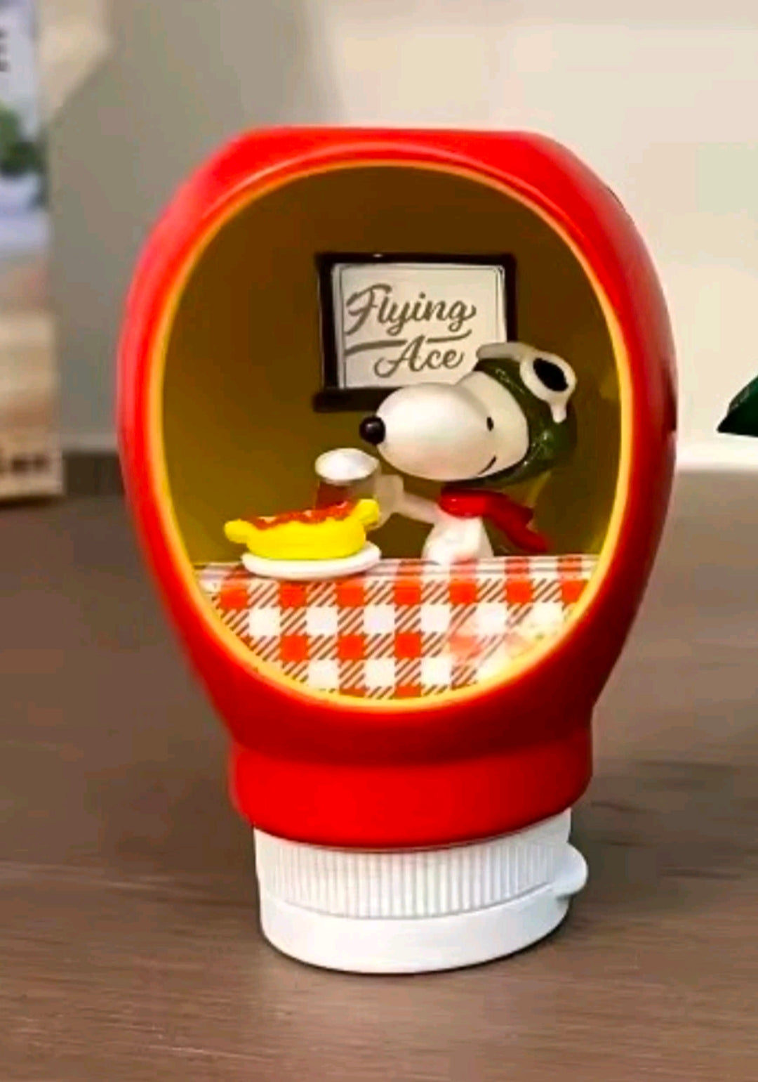 Re-Ment Snoopy Life in a Bottle Ketchup Flying Ace Hot Dog Figure NEW Sealed
