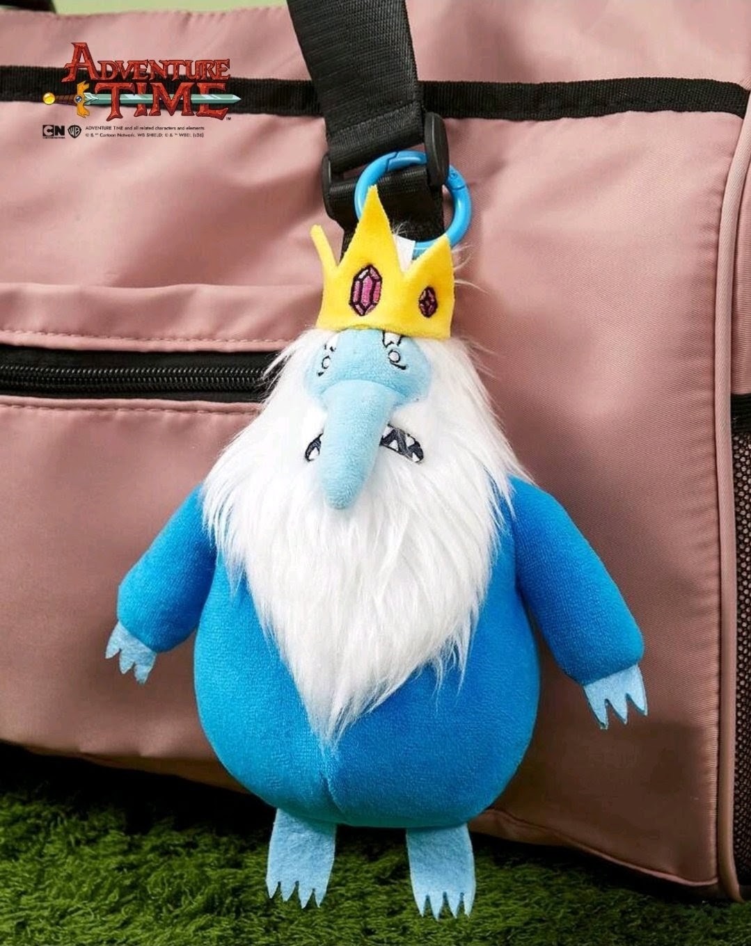 Adventure Time Ice King Soft Plush Clip-On Backpack & Bag Charm 5"