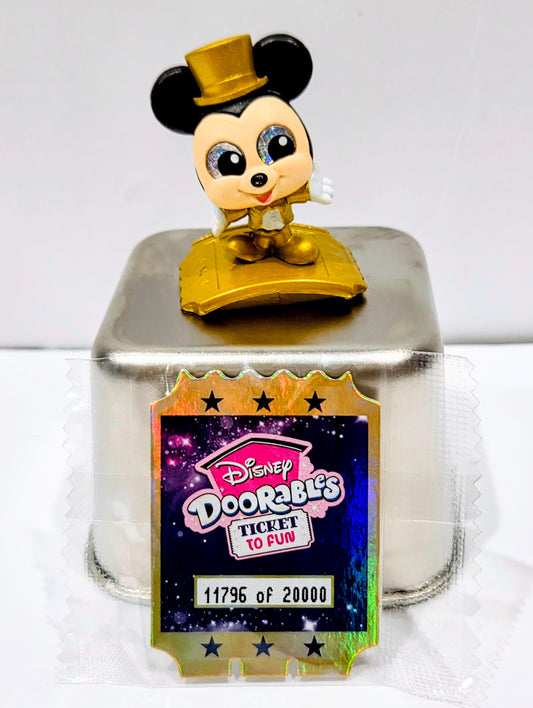 Disney Doorables Mickey Mouse Gold Chase Figure Numbered 11796 of 20000